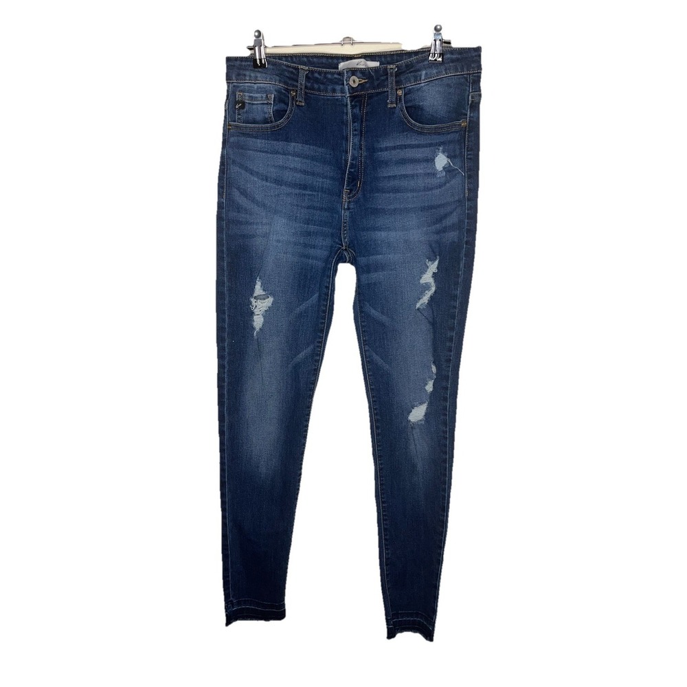 Kancan skinny‎ Jeans Women's Blue Denim Stretch High Rise Size 15/31